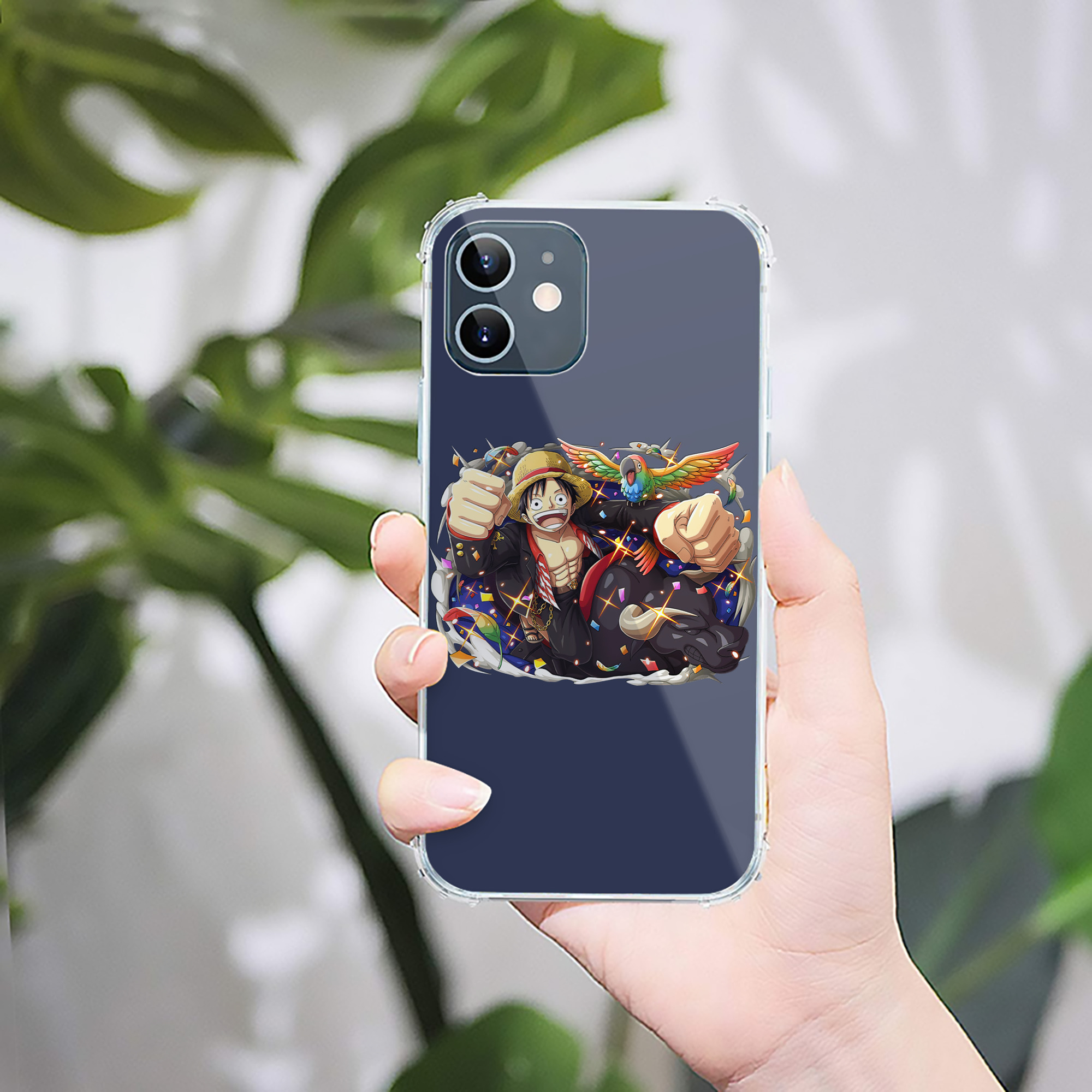 （画像用） ワンピース モンキー・D・ルフィ ONE PIECE Monkey D. Luffy 【iPhone 12シリーズ対応】透明スマホケース（クリアソフトケース）